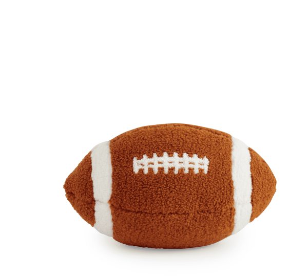 Football Shaped Pillow, Brown